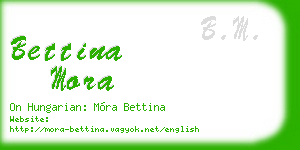 bettina mora business card