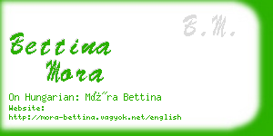 bettina mora business card